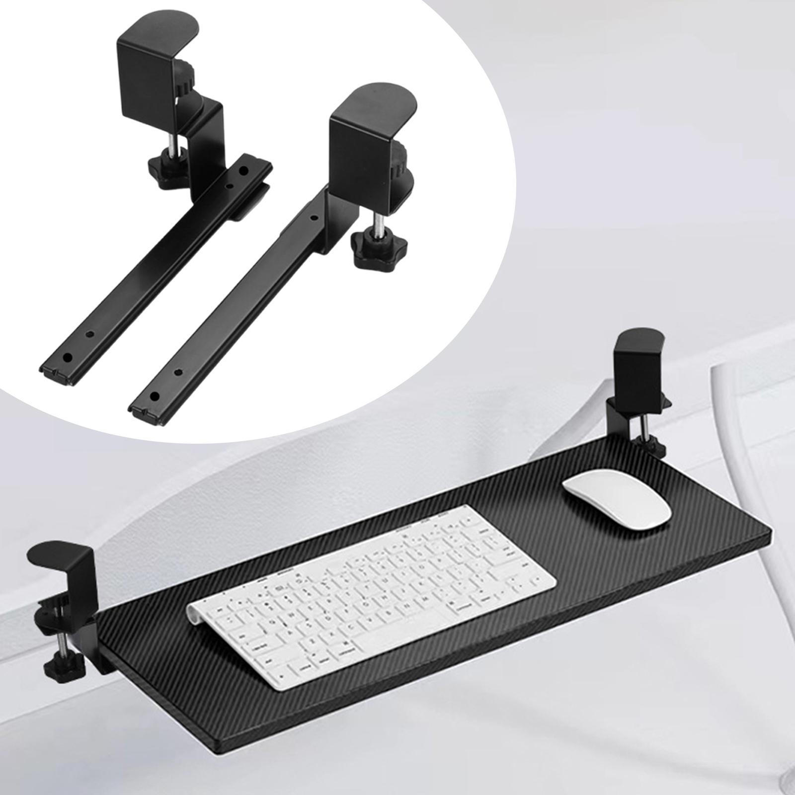 Keyboard Tray Under Desk - 2x Tastaturablage unter dem Schreibtisch, seitliche