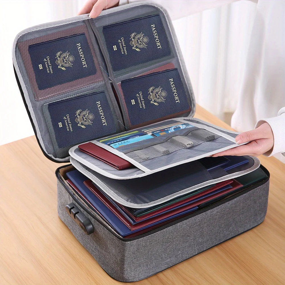 Home Office For Passport - Datei-Organizer-Taschen, Dokument, Zuhause, Büro, Reisen, sichere