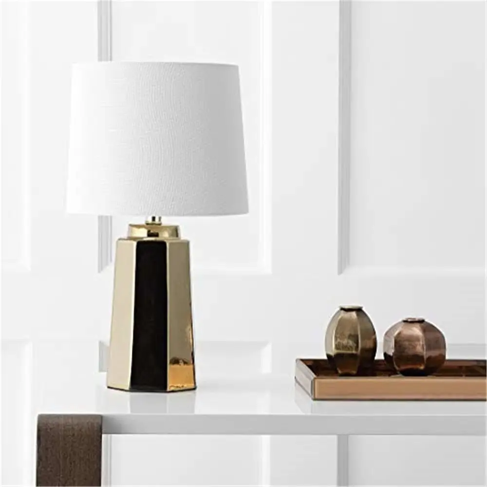 Home Office In Living Room - 17-Zoll Vergoldete LED-Tischlampe für Schlafzimmer, Wohnzimmer