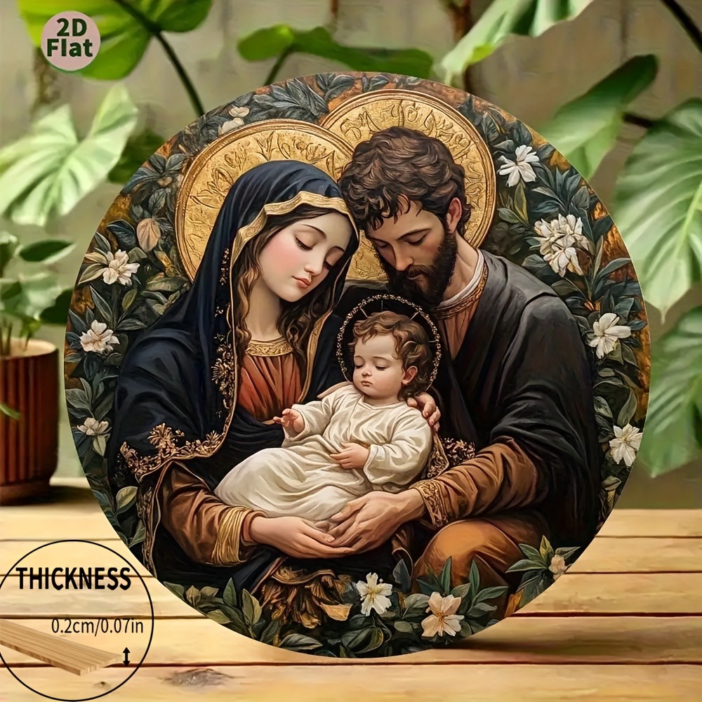 Home Office Icon - CIFBUY Heilige Familie Ikonen-Wandkunst im byzantinischen