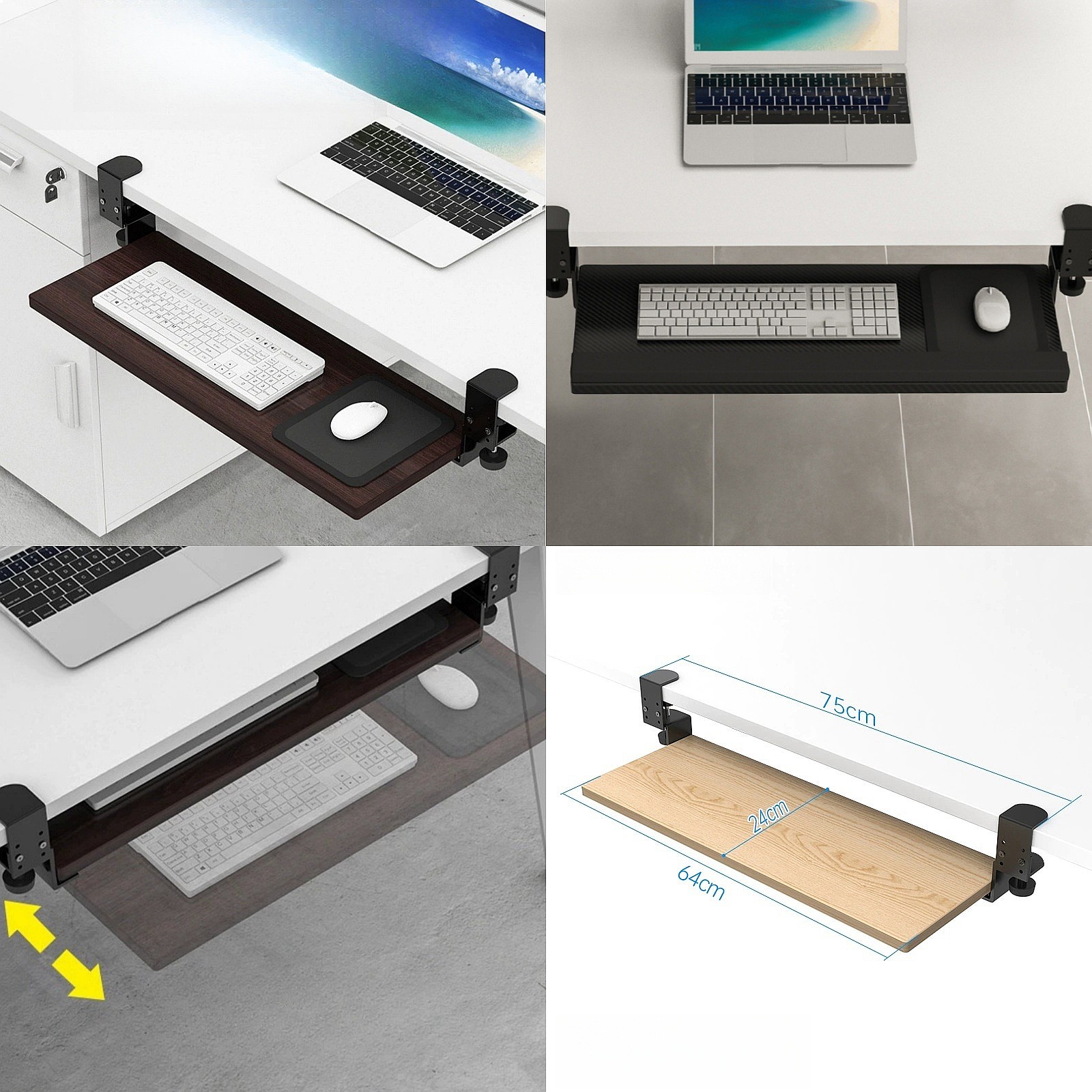 Keyboard Tray Under Desk - Tastaturhalterung für unter dem Tisch, ausziehbare