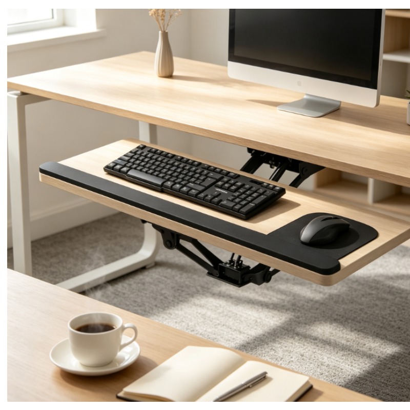 Keyboard Tray Under Desk - Tastaturablage unter dem Schreibtisch, Schiebeschublade mit