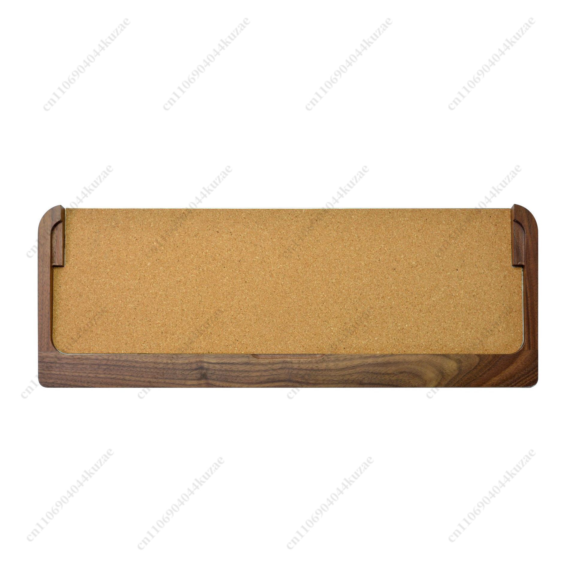 Keyboard Tray Under Desk - Massivholz-Tastaturablage mit Handballenauflage, Walnuss-Basis für Magic