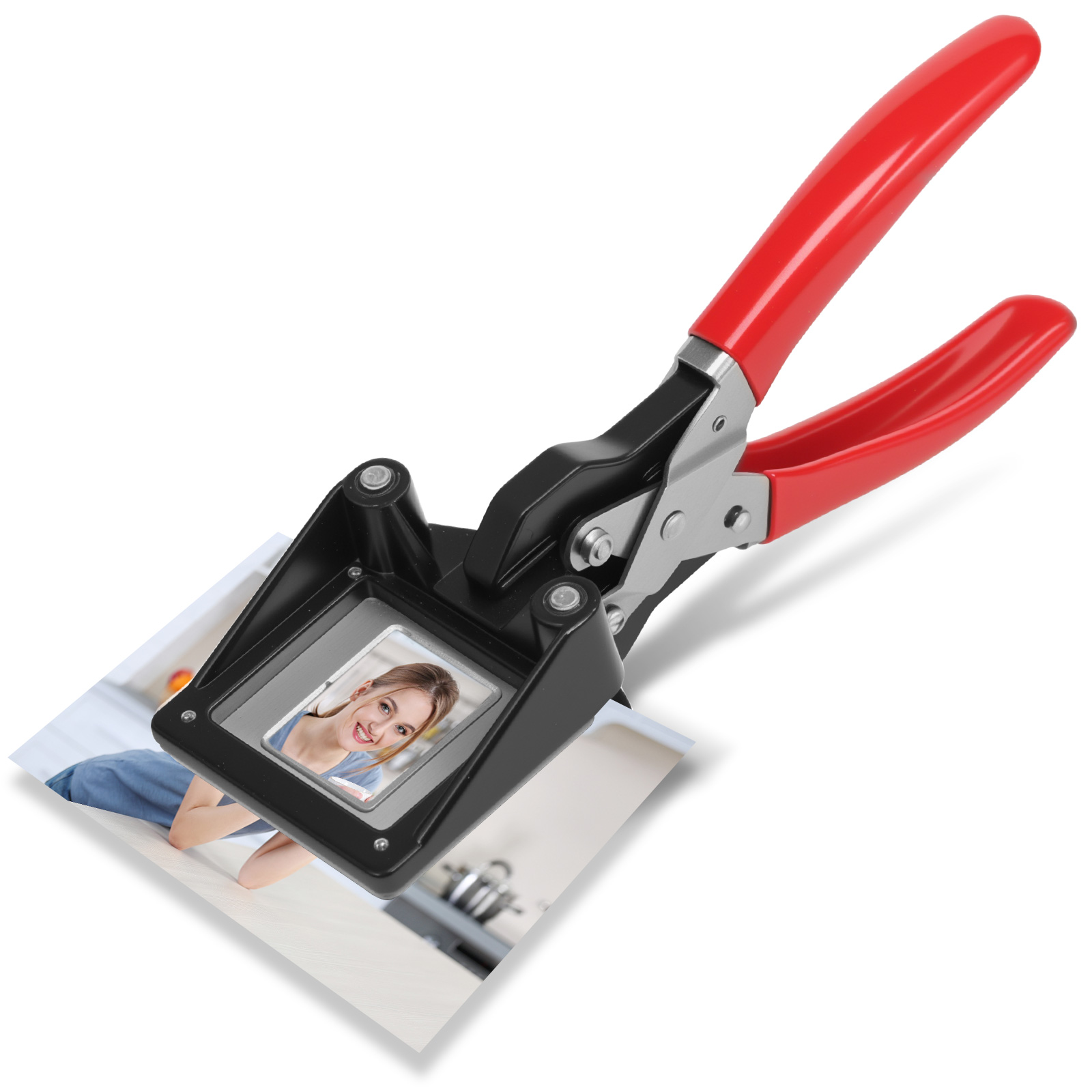 Home Office For Passport - Handheld-Passport-Fotoschneider, 3 x 4 cm/2,5 x