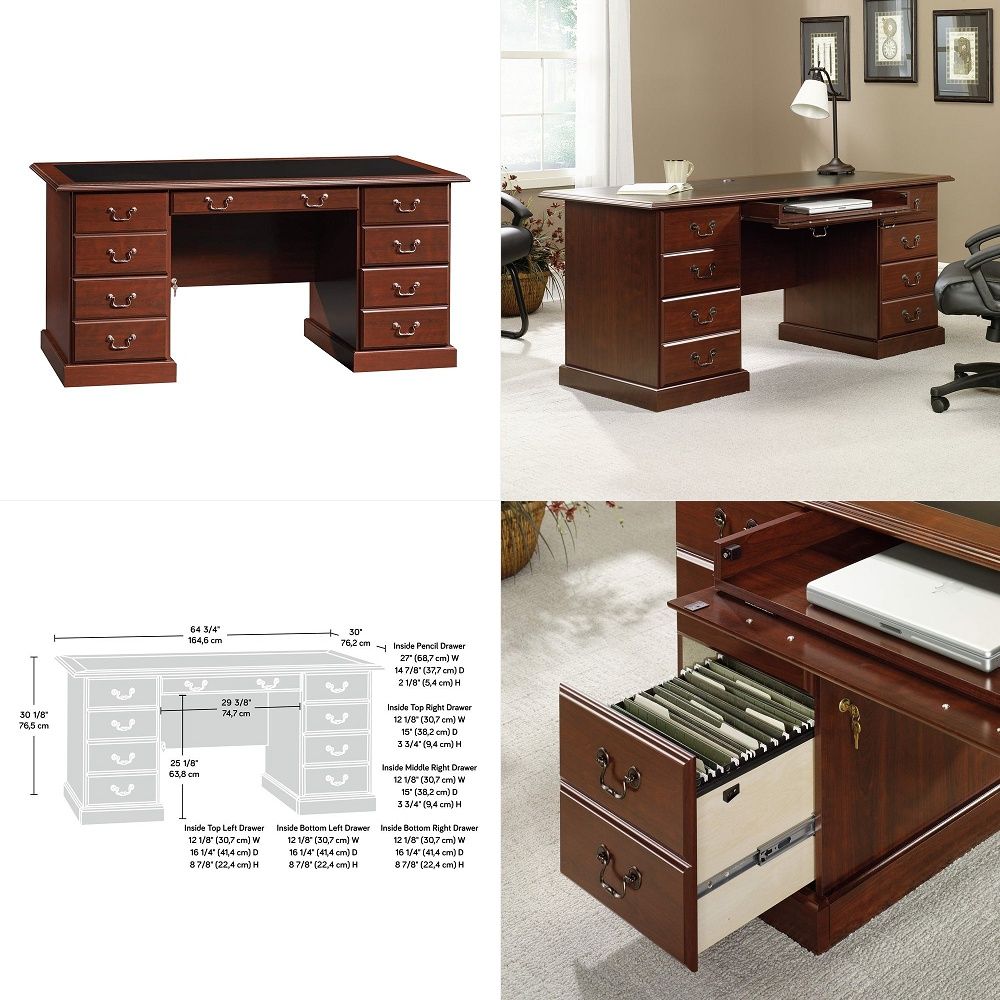 Home Office With Two Desks - Schreibtisch für zwei Personen, 86,6 Zoll