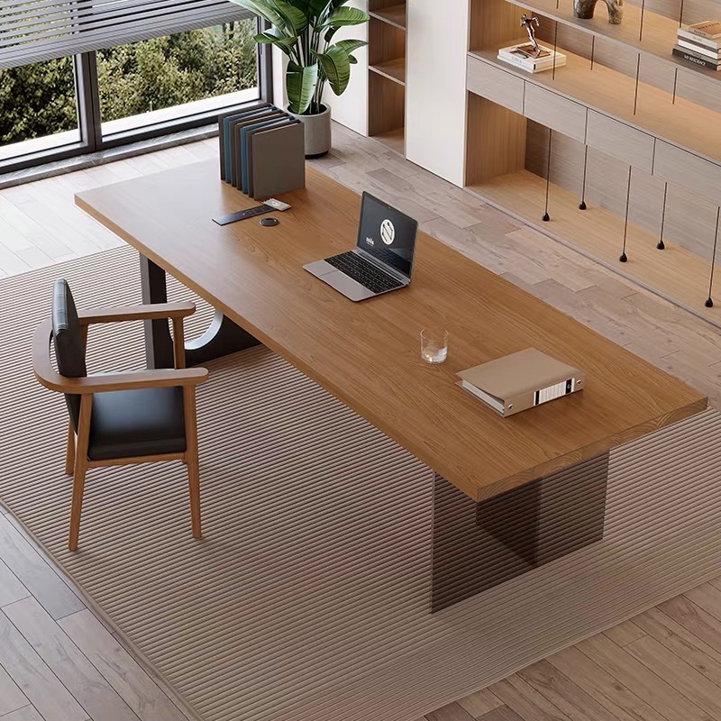 Home Office In Living Room - Italienischer Acryl-Schwebeschreibtisch Moderner Einfacher Wohnzimmer-Arbeitstisch Büro-Heim-Möbel