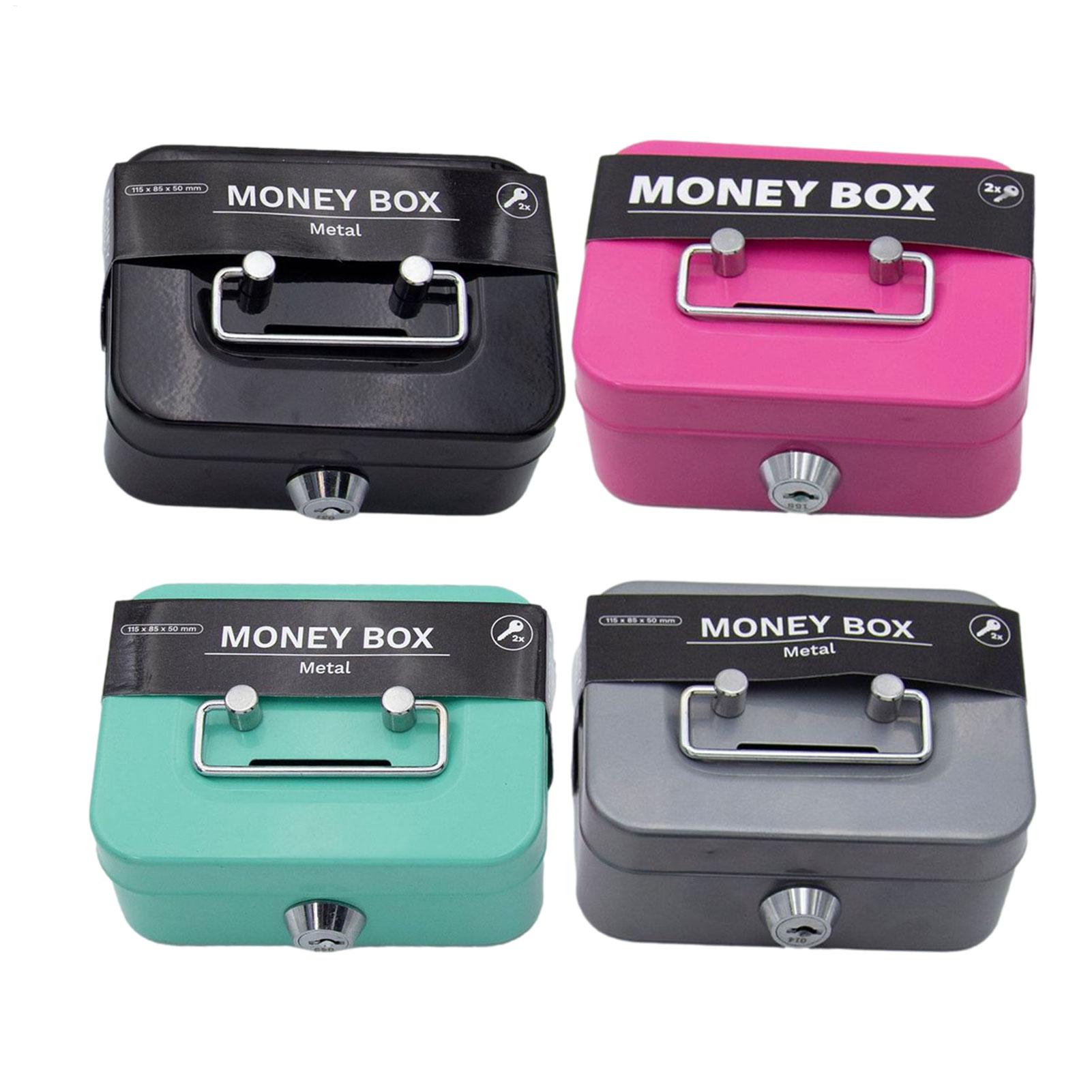Home Office For Passport - Mini-Safe-Schließfach aus Metall, tragbare Sicherheits-Kassette für