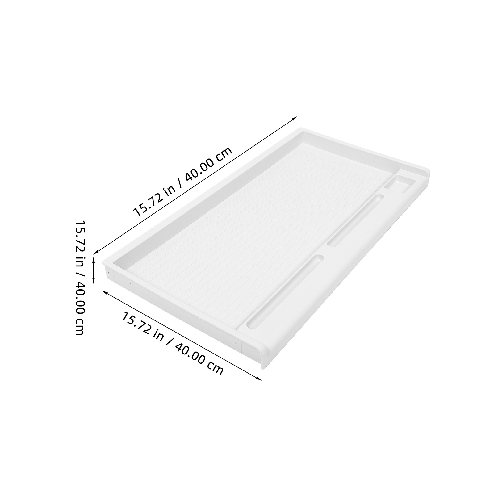 Keyboard Tray Under Desk - Tastatur-Aufbewahrungstablett, Schubladentyp, Kunststoff, Weiß, Grau, unter