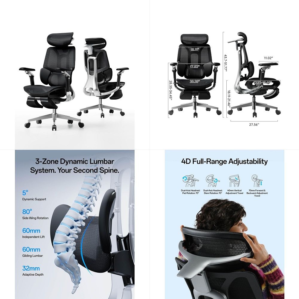 Ergonomic Office Chair - E3 Pro 2026 Edition Ergonomischer Bürostuhl,