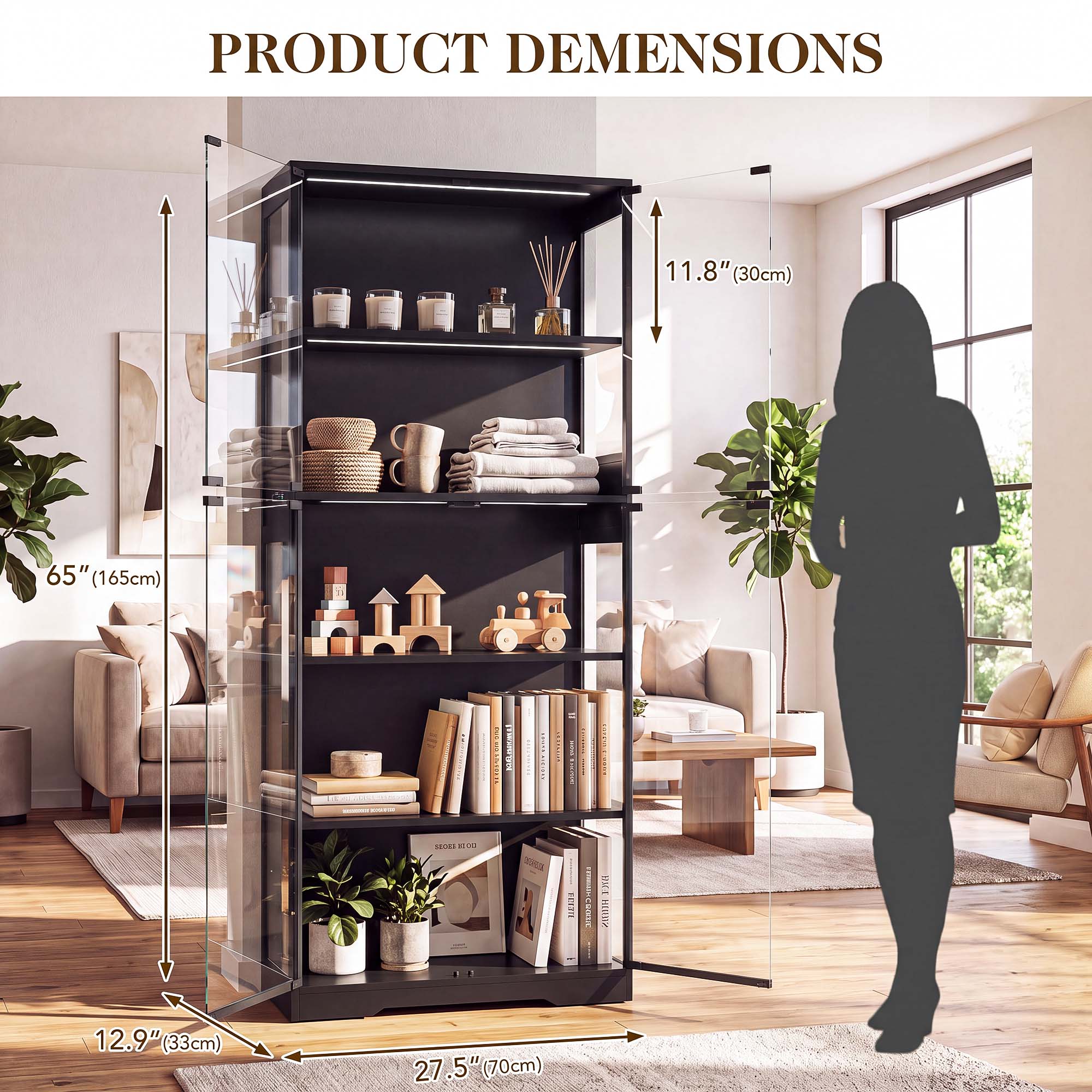 TCGBKAF 5-stufiger Vitrinensch – Home Office In Living Room Bewertung und Preis