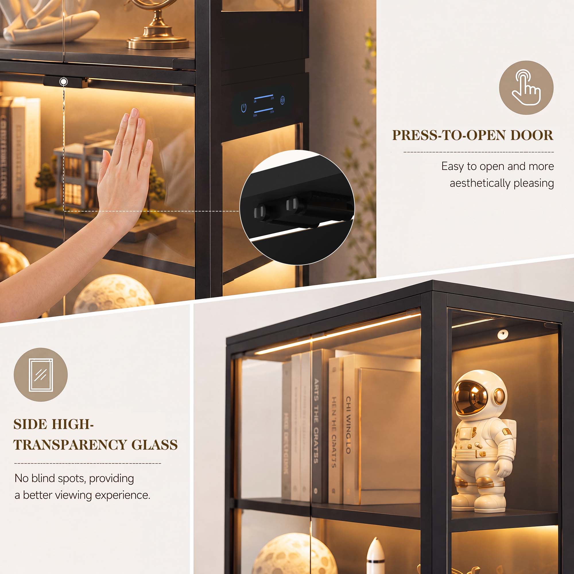 TCGBKAF 5-stufiger Vitrinensch – Home Office In Living Room Bewertung und Preis