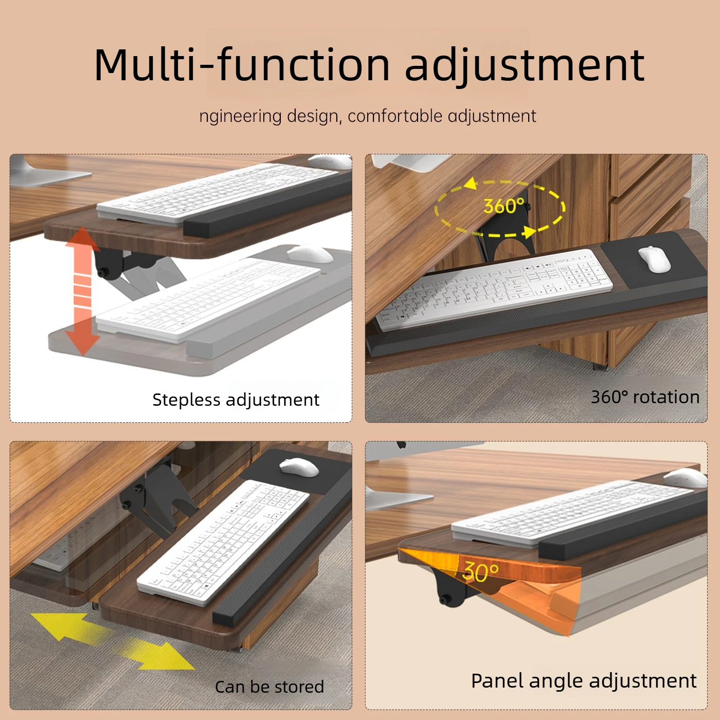Untertisch-Tastaturablage, Ver – Keyboard Tray Under Desk Bewertung und Preis