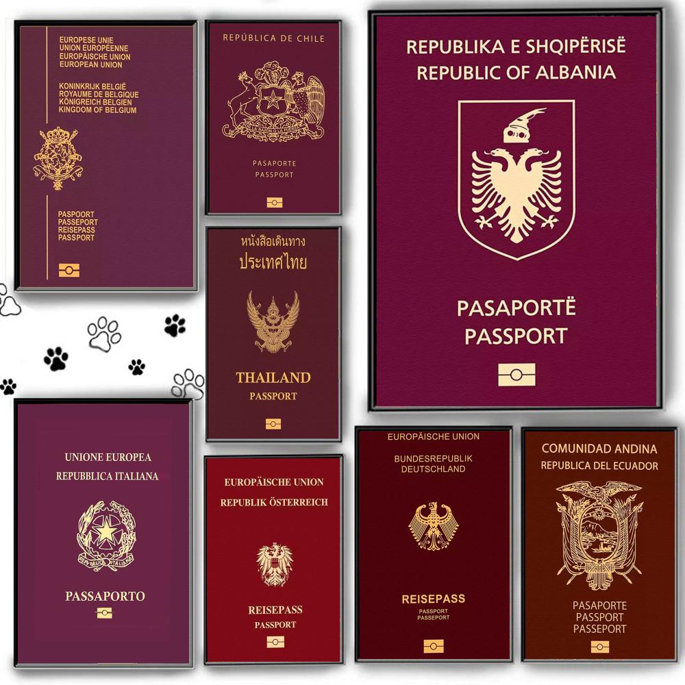 Red-background Passports Poste – Home Office For Passport Bewertung und Preis