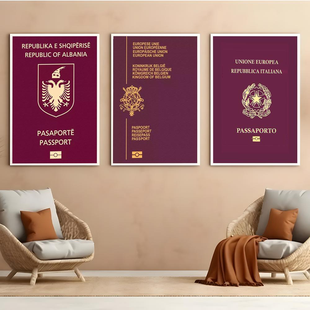 Red-background Passports Poste – Home Office For Passport Bewertung und Preis