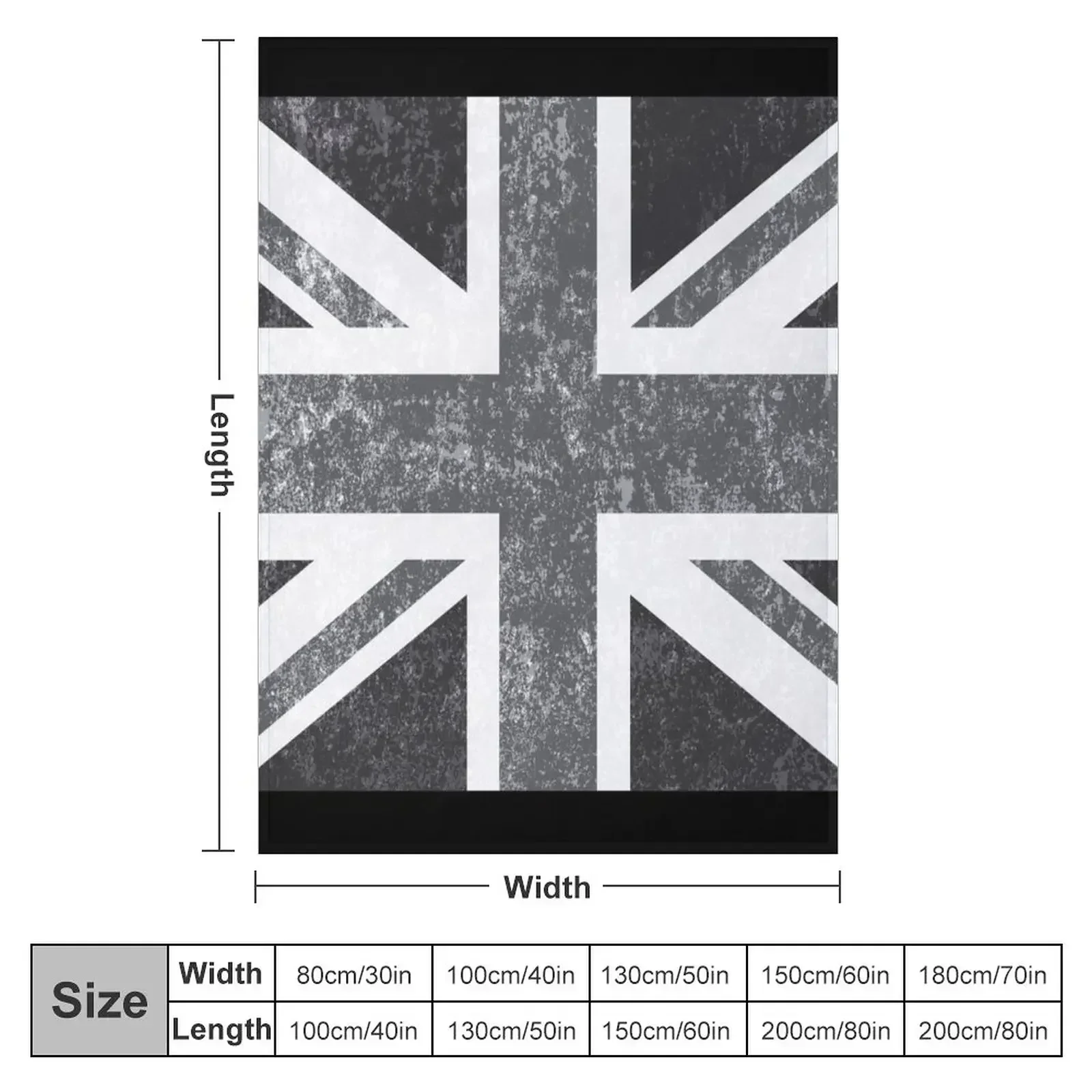 Union Jack Vintage Grayscale – – Home Office United Kingdom Bewertung und Preis