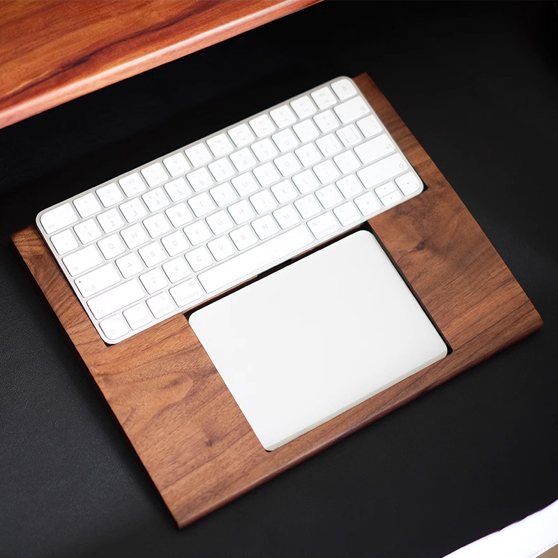 2-in-1 Walnuss-Holztablett mit – Keyboard Tray Under Desk Bewertung und Preis