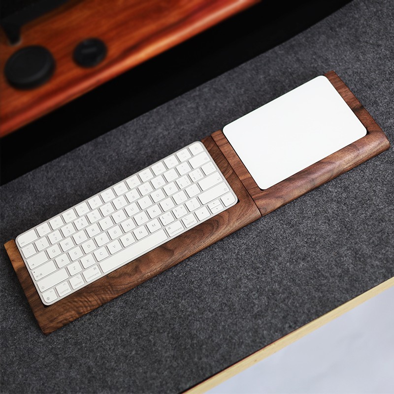 2-in-1 Walnuss-Holztablett mit – Keyboard Tray Under Desk Bewertung und Preis