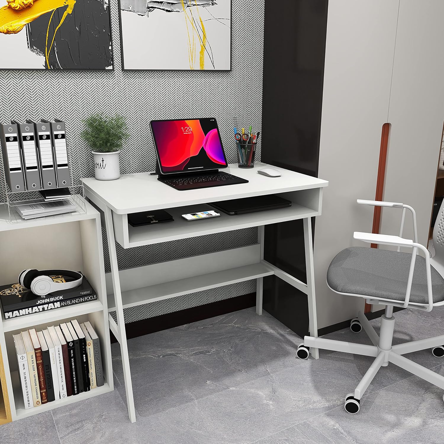 ！@Combohome Home Furniture Bür – Home Office With Two Desks Bewertung und Preis