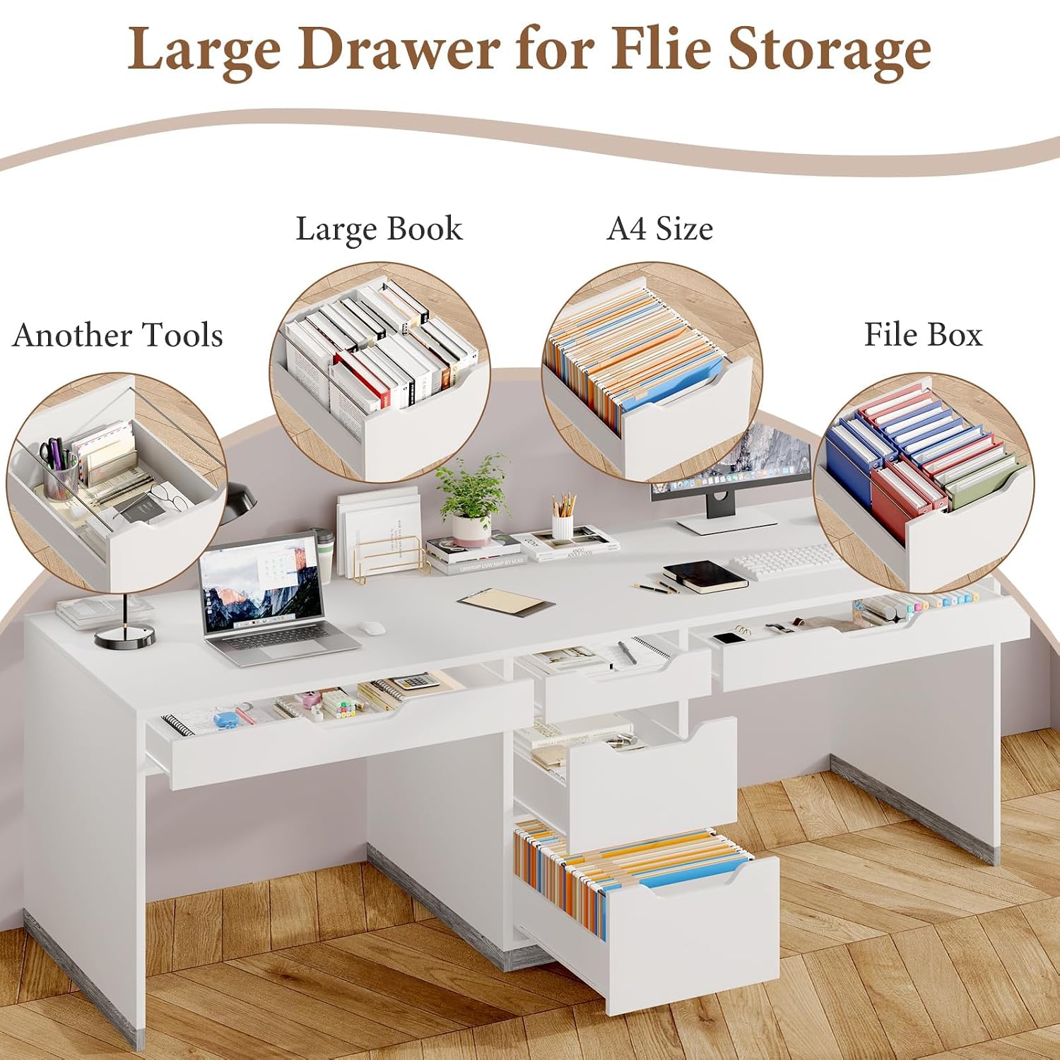 78 Zoll großer Zweipersonen-Sc – Home Office With Two Desks Bewertung und Preis