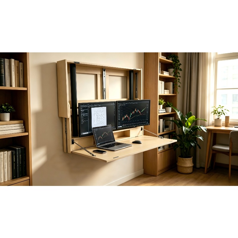 Platzsparender Home-Workstatio – Home Office With Two Desks Bewertung und Preis