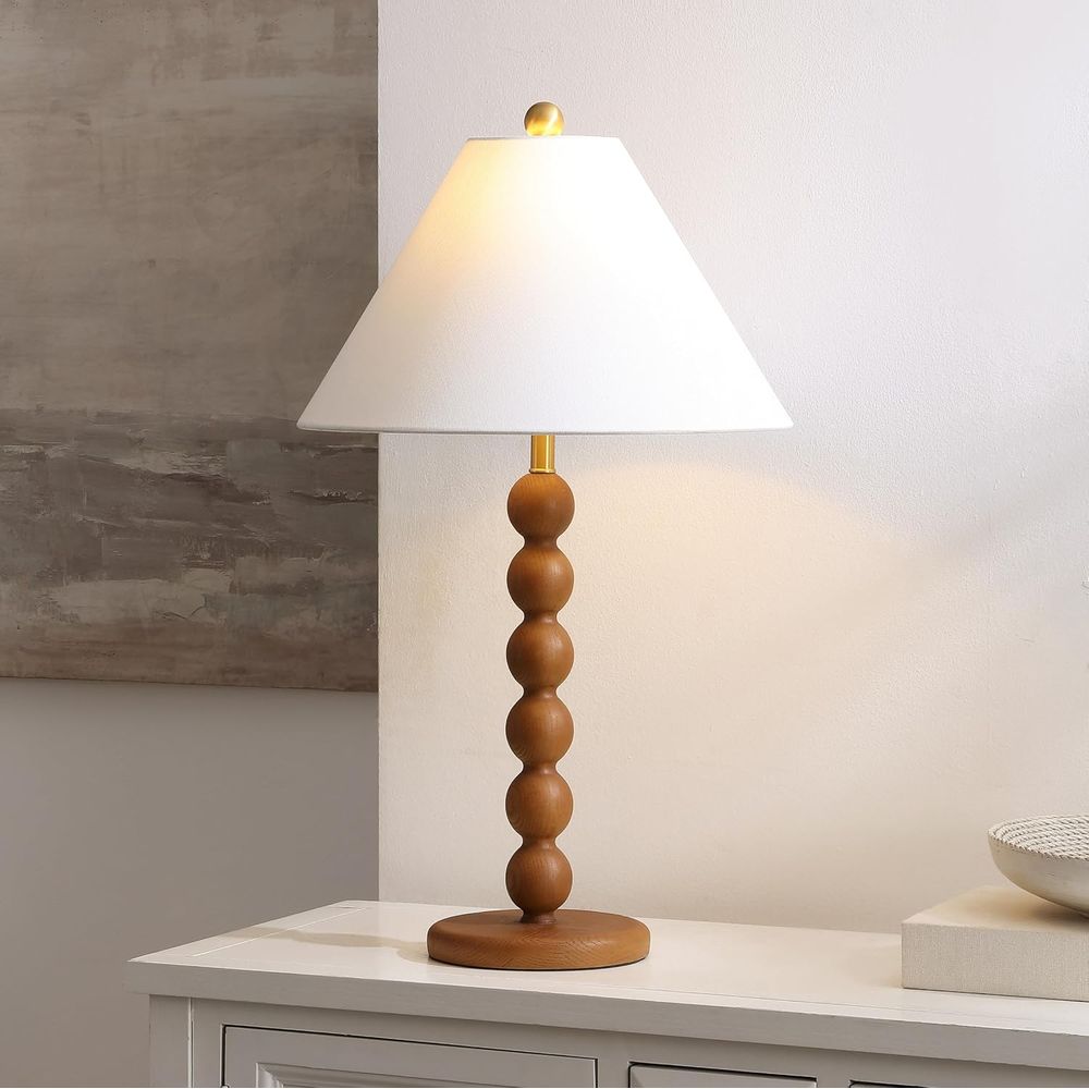 Tischlampe aus natürlichem bra – Home Office In Living Room Bewertung und Preis