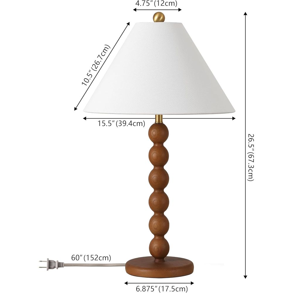 Tischlampe aus natürlichem bra – Home Office In Living Room Bewertung und Preis