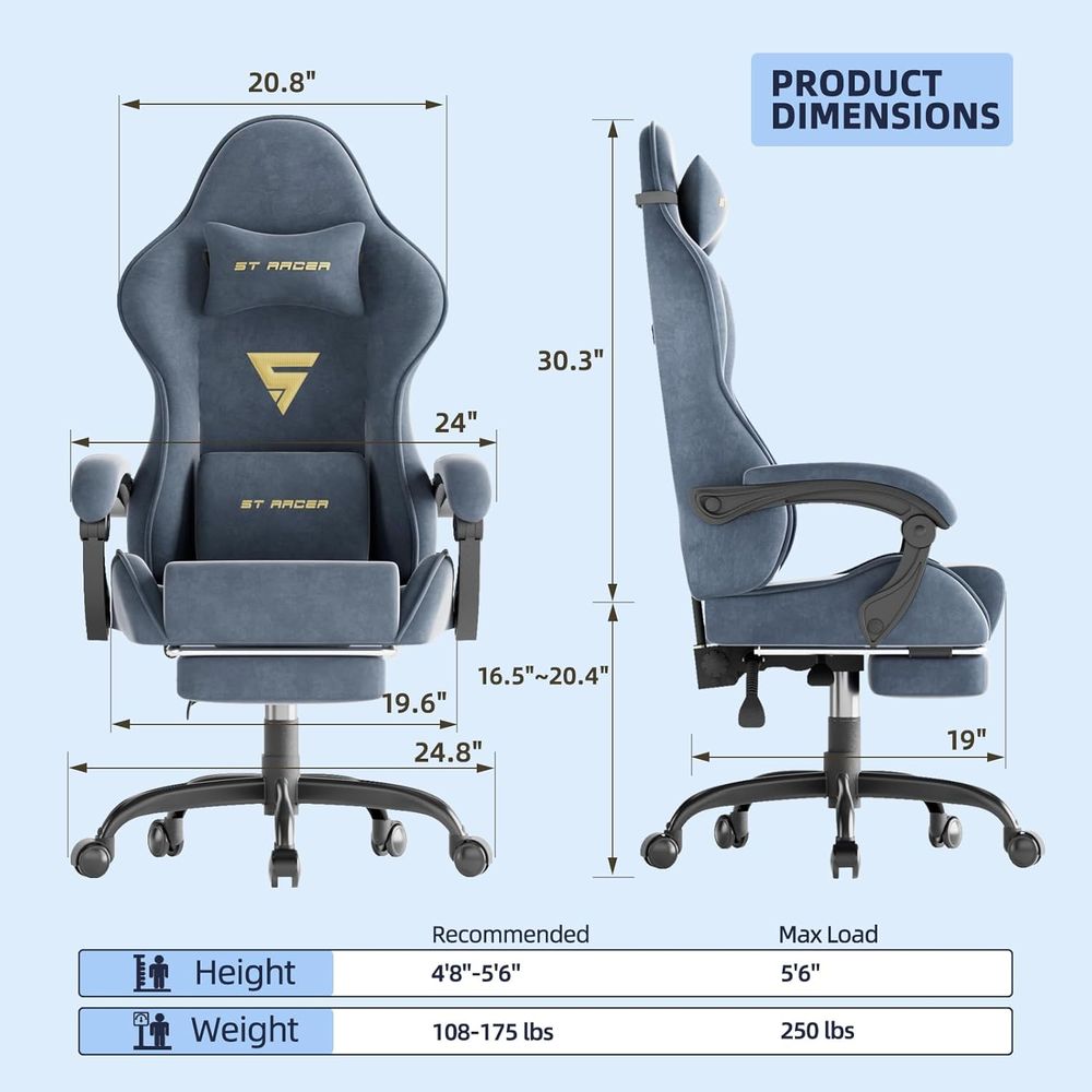 Ergonomischer Gaming-Stuhl mit – Ergonomic Office Chair Bewertung und Preis
