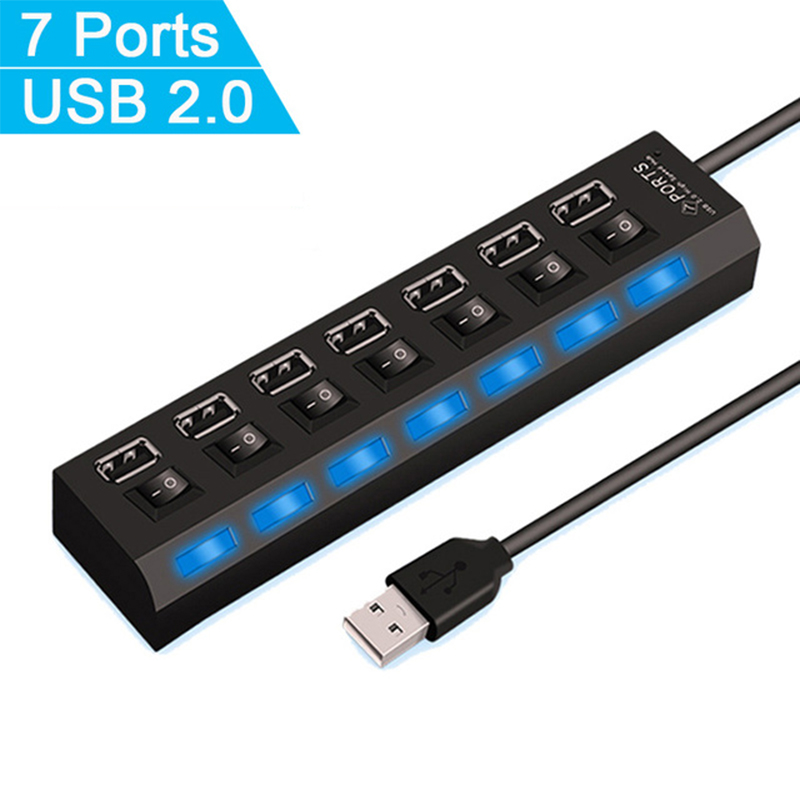 7-Port-USB-2.0-Hub-Splitter fü – Home Office Pc Bewertung und Preis