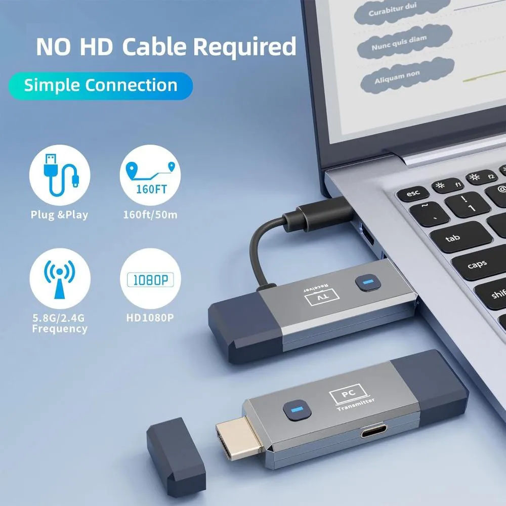 50 m langer, drahtloser, HDMI- – Home Office Pc Bewertung und Preis
