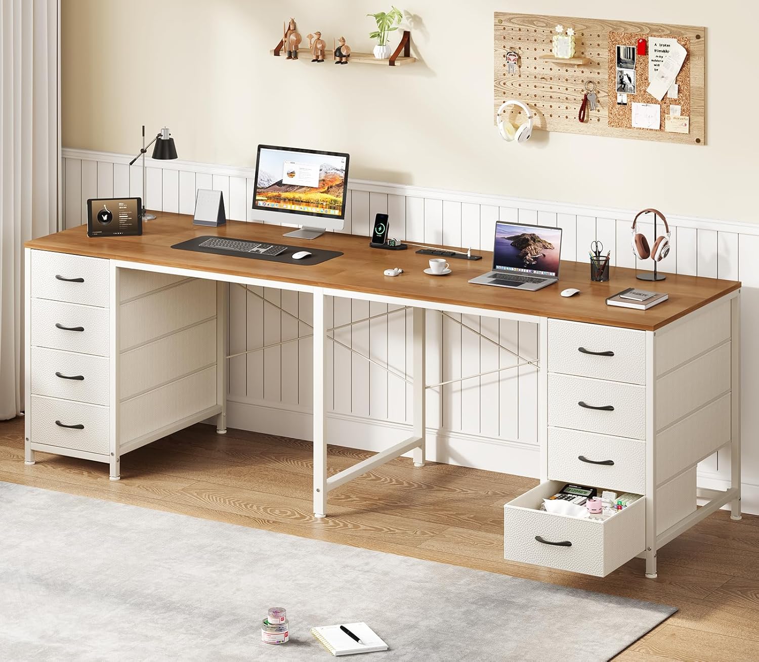 2-Personen-Schreibtisch mit 8  – Home Office With Two Desks Bewertung und Preis